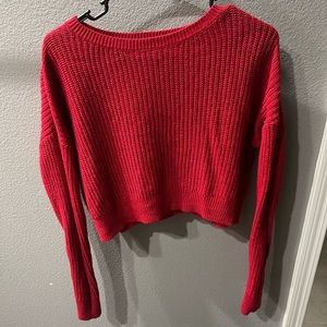 Red knitted sweater from Target. Size small